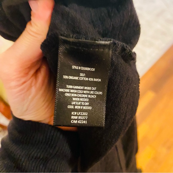 ⭐️ Sanctuary Women's Cotton Blend Knit Babydoll Minidress Black Size Medium - Picture 5 of 7